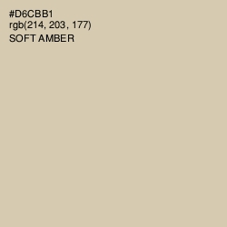 #D6CBB1 - Soft Amber Color Image
